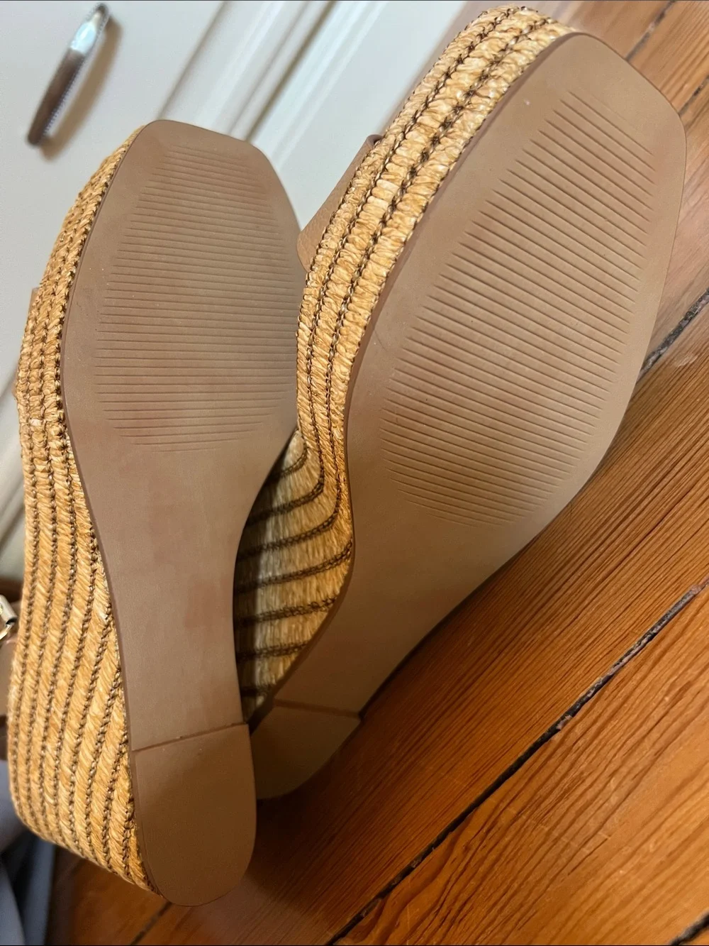 Steve Madden Cassie Raffia Espadrille Wedge Sandals - NWOT